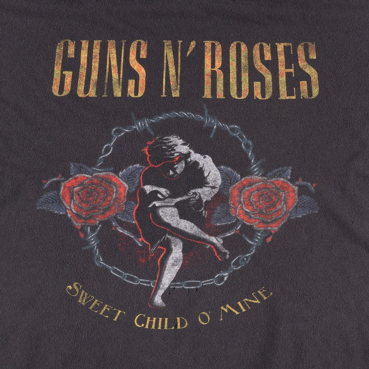 GUNS N' ROSES Guns N' Roses Band T-Shirt Band Tee Men's XXL cotton Charcoal Vintage Second Hand