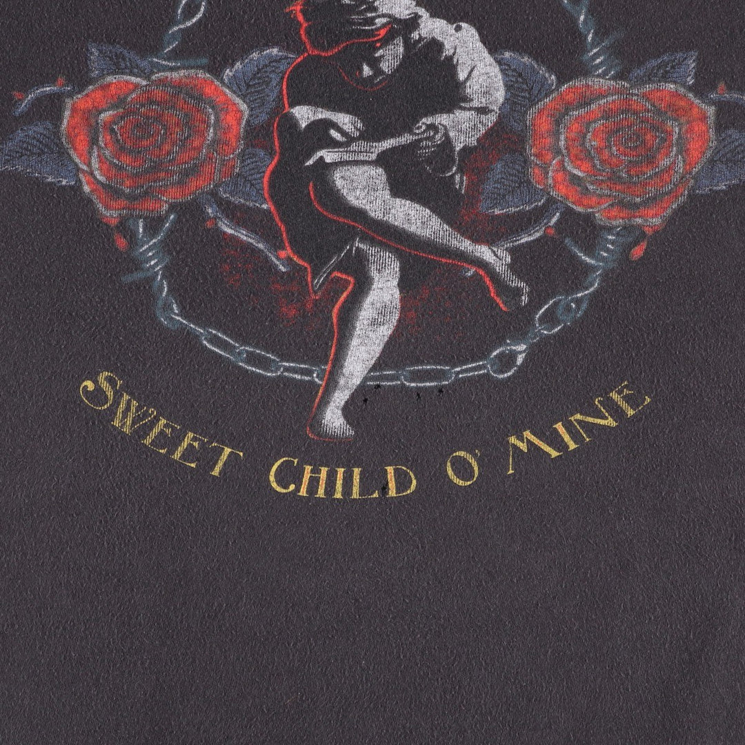 GUNS N' ROSES Guns N' Roses Band T-Shirt Band Tee Men's XXL cotton Charcoal Vintage Second Hand