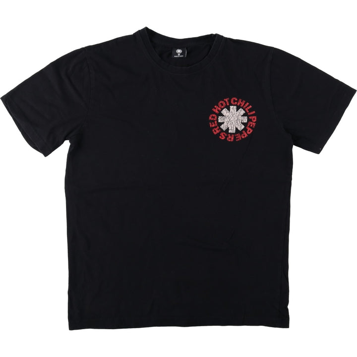 RED HOT CHILI PEPPERS Red Hot Chili Peppers Band T-shirt Band T Men's M size cotton black type Vintage Second Hand