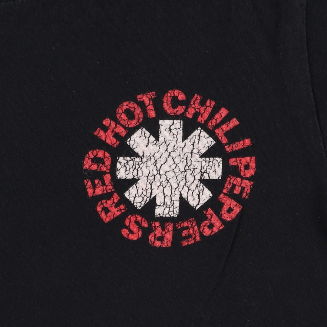 RED HOT CHILI PEPPERS Red Hot Chili Peppers Band T-shirt Band T Men's M size cotton black type Vintage Second Hand