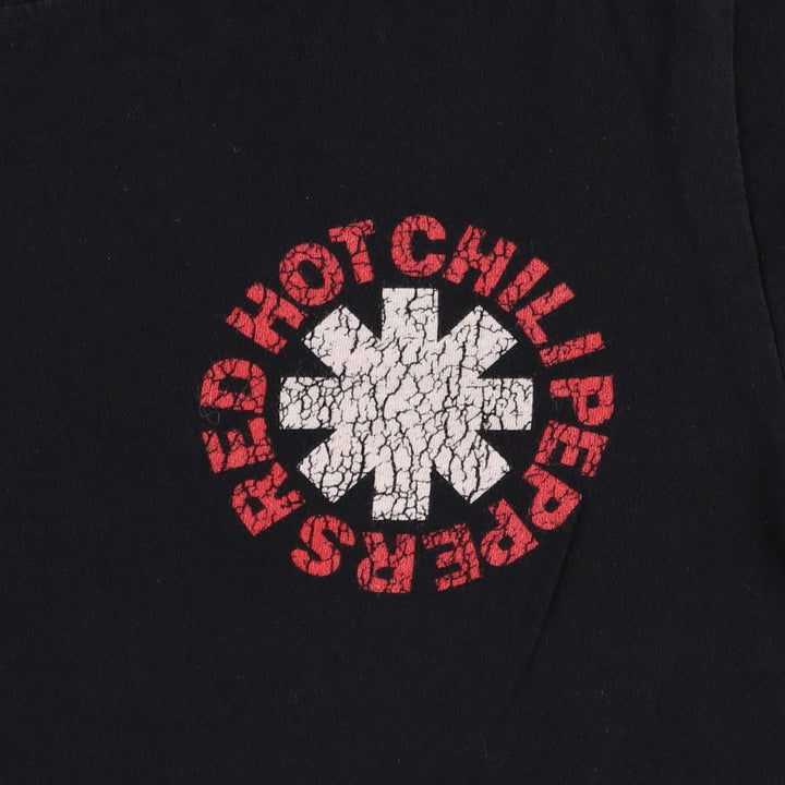 RED HOT CHILI PEPPERS Red Hot Chili Peppers Band T-shirt Band T Men's M size cotton black type Vintage Second Hand