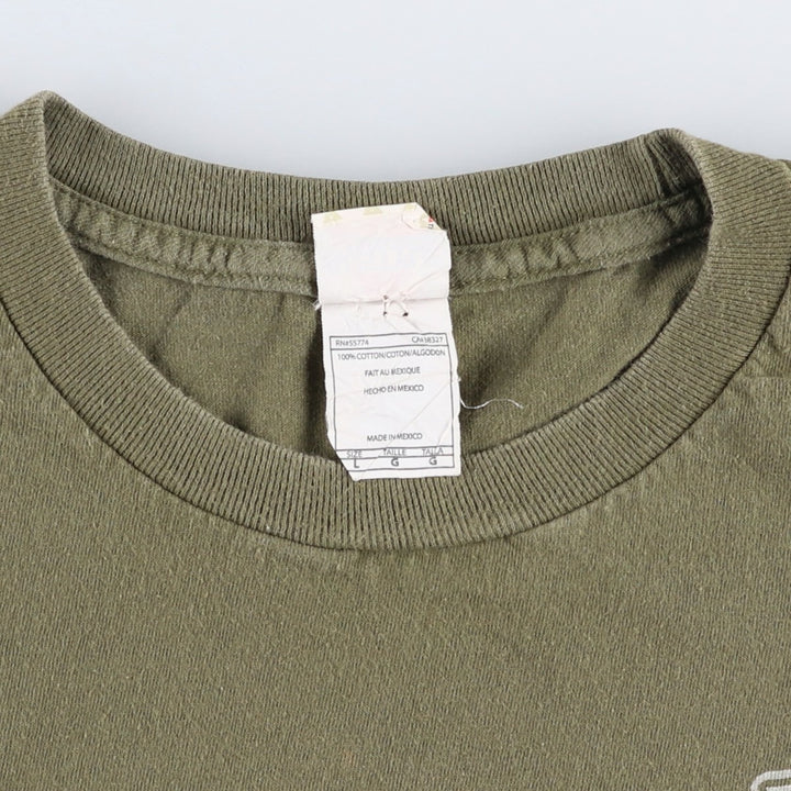 ALSTYLE RUSH Band T-shirt, Men's L size cotton Khaki type Vintage Second Hand