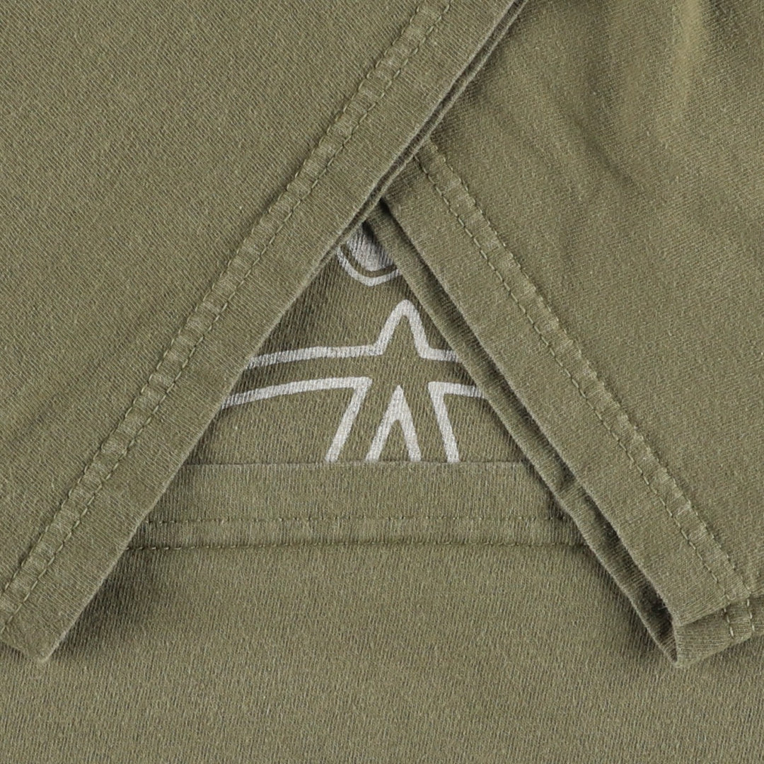ALSTYLE RUSH Band T-shirt, Men's L size cotton Khaki type Vintage Second Hand