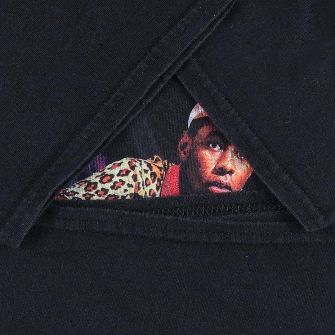 TYLER THE CREATOR Rap T-Shirt (Men's XL equivalent) unclear black type Vintage Second Hand