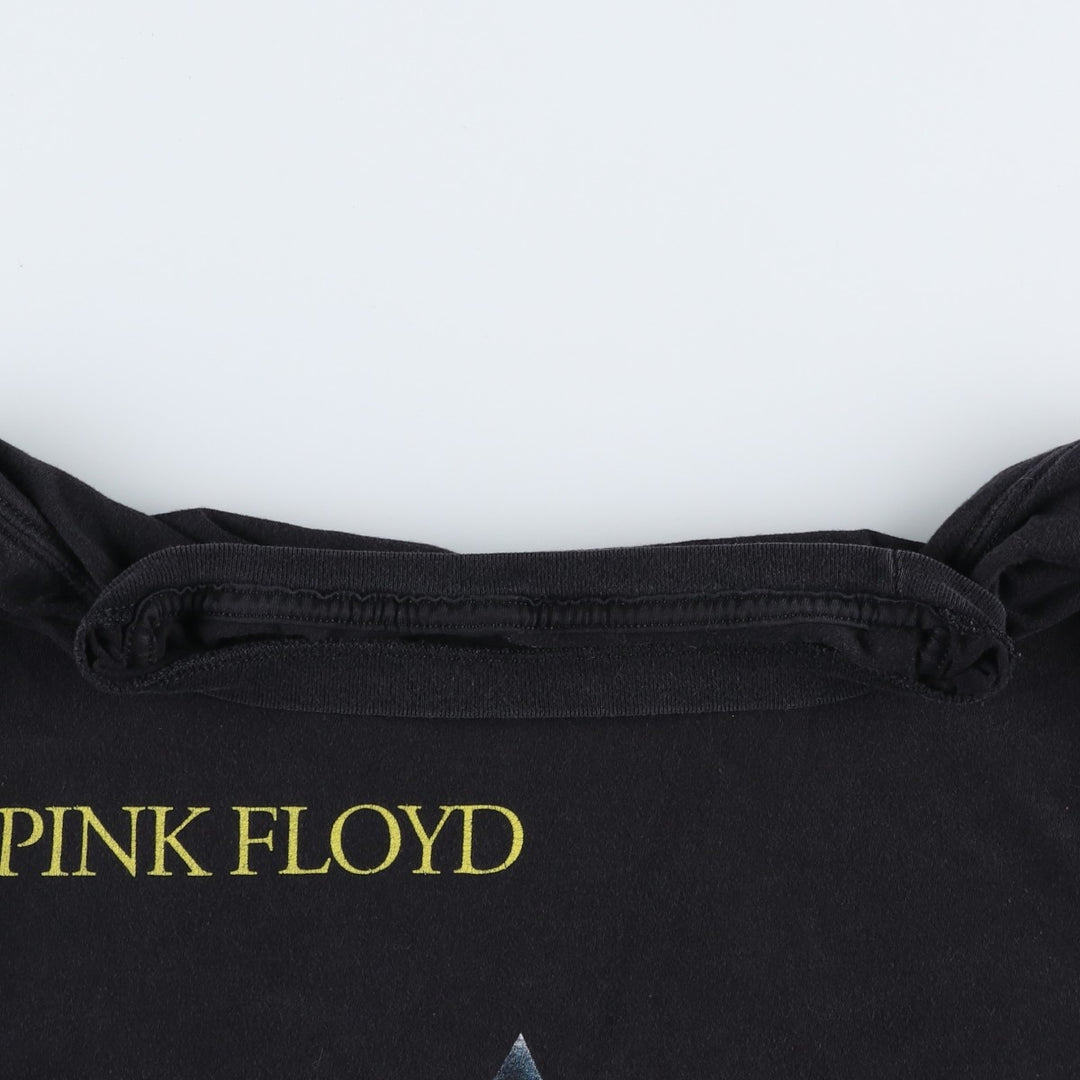 PINK FLOYD Pink Floyd Band T-shirt Band T Men's M size cotton black type Vintage Second Hand