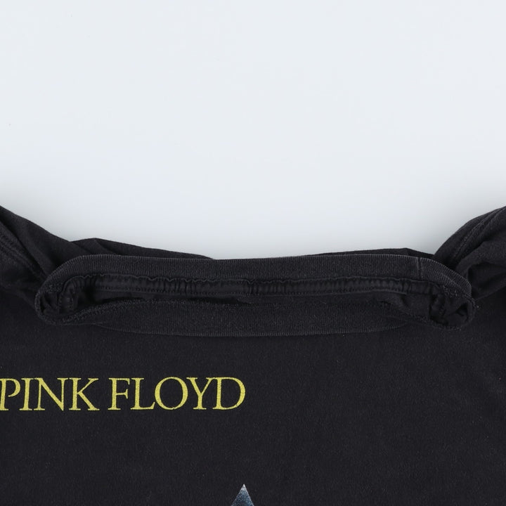 PINK FLOYD Pink Floyd Band T-shirt Band T Men's M size cotton black type Vintage Second Hand