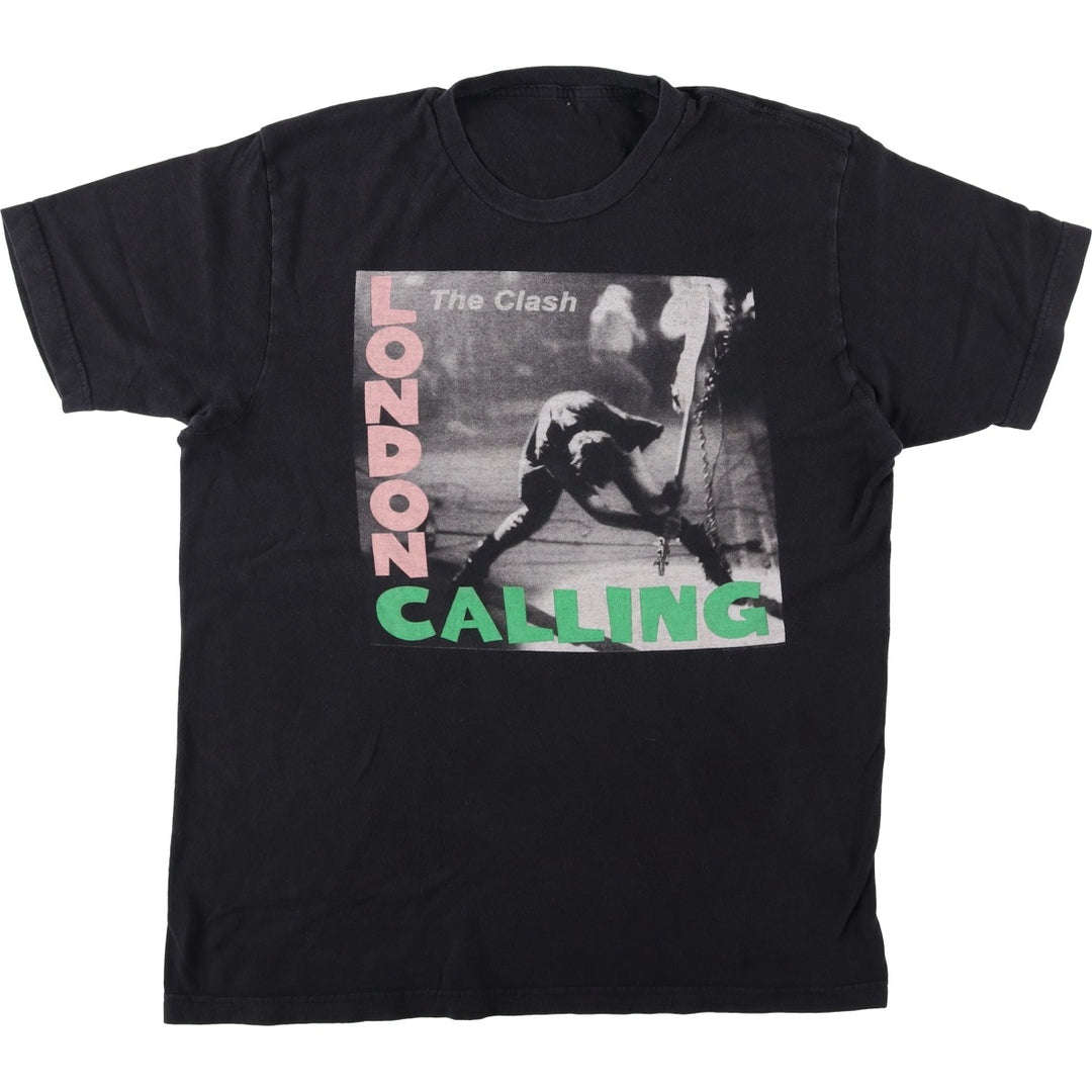 THE CLASH band t-shirt, men's size XL equivalent. unclear black type Vintage Second Hand