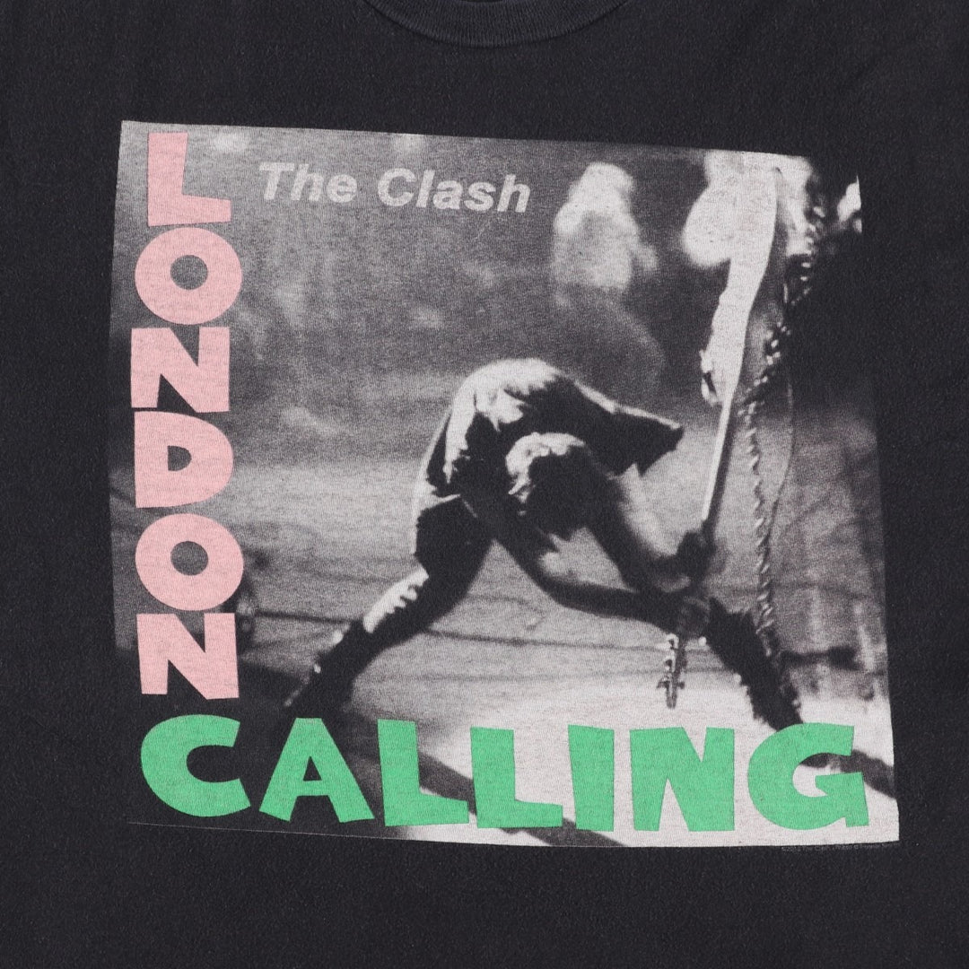 THE CLASH band t-shirt, men's size XL equivalent. unclear black type Vintage Second Hand