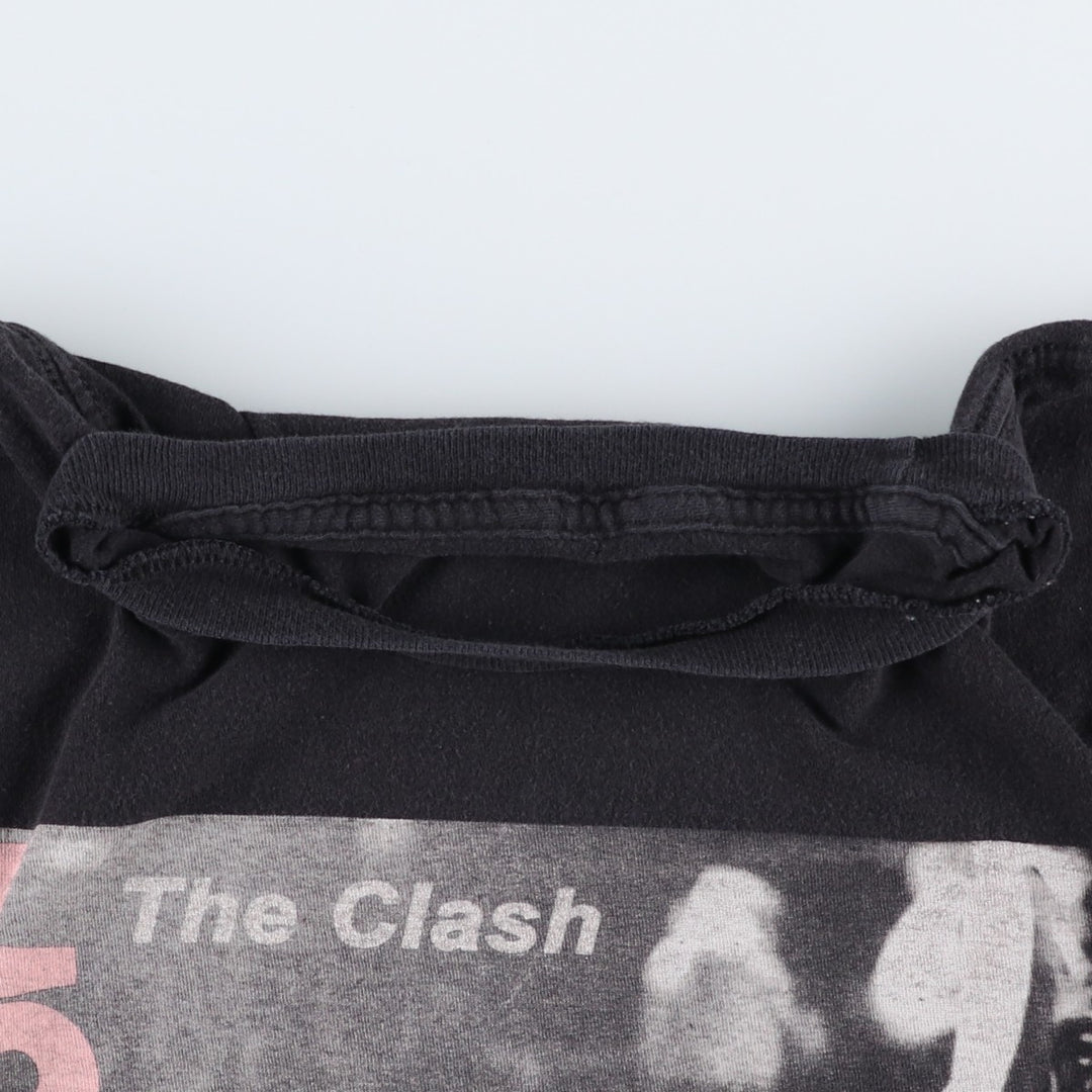 THE CLASH band t-shirt, men's size XL equivalent. unclear black type Vintage Second Hand