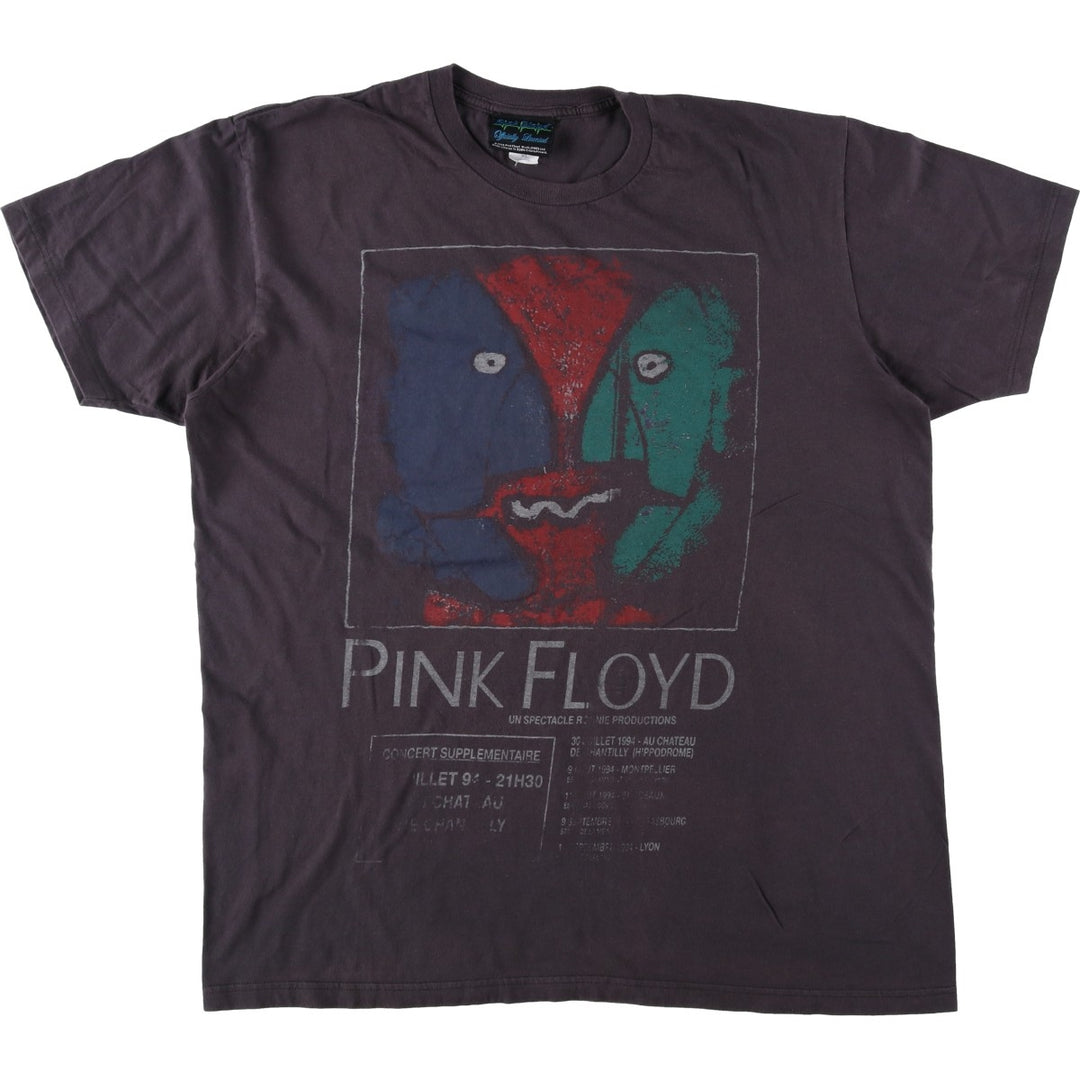 PINK FLOYD Pink Floyd Band T-shirt Band T Men's XL size cotton Charcoal Vintage Second Hand