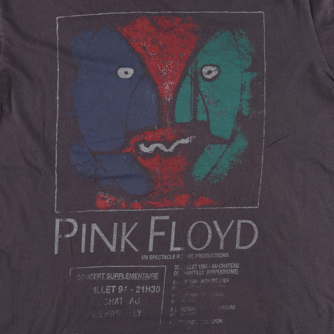 PINK FLOYD Pink Floyd Band T-shirt Band T Men's XL size cotton Charcoal Vintage Second Hand