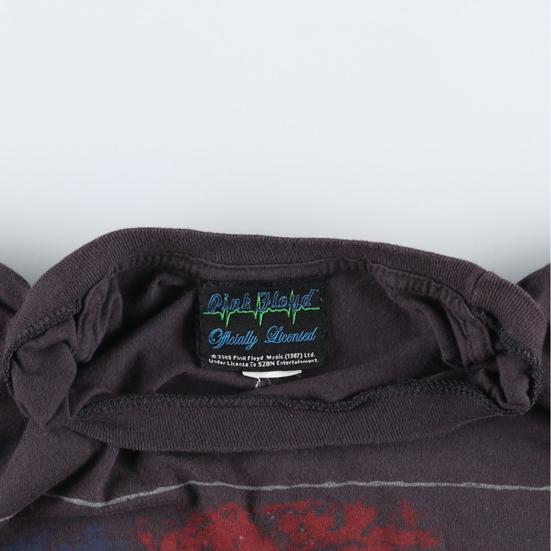 PINK FLOYD Pink Floyd Band T-shirt Band T Men's XL size cotton Charcoal Vintage Second Hand