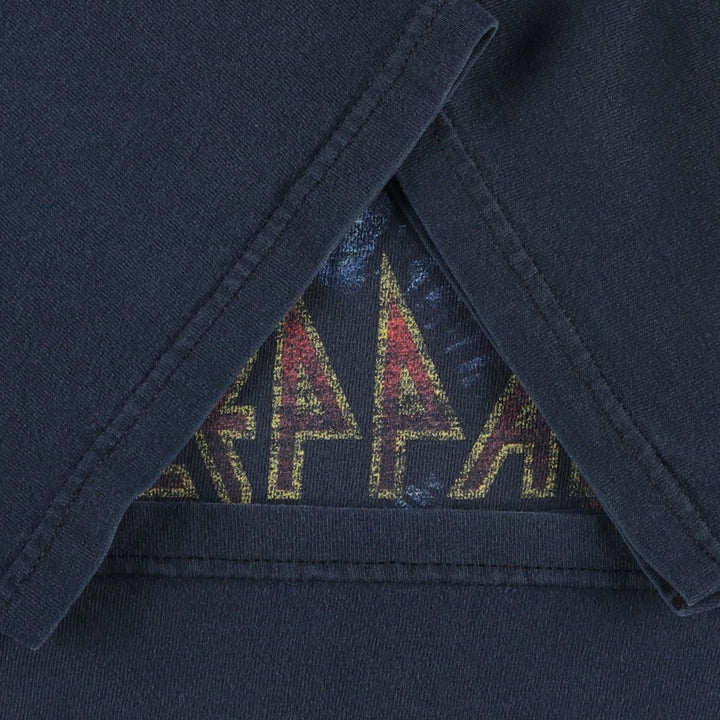 Anvil DEF LEPPARD Band T-shirt, Men's XL cotton black type Vintage Second Hand