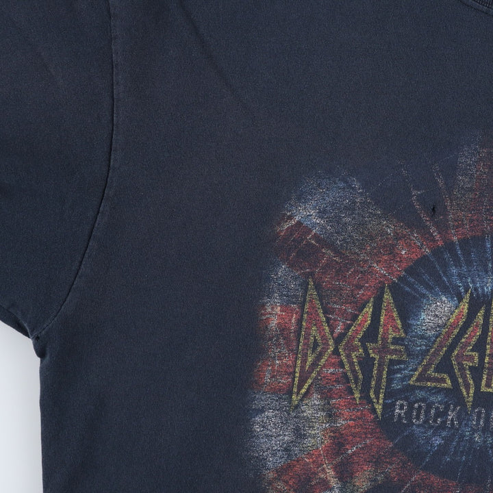 Anvil DEF LEPPARD Band T-shirt, Men's XL cotton black type Vintage Second Hand