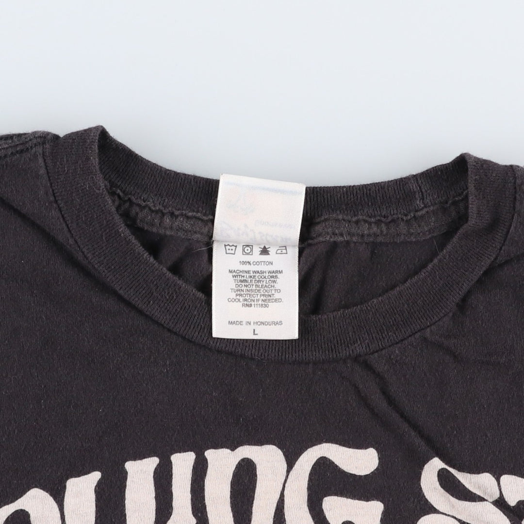 BAY ISLAND The Rolling Stones Band T-shirt (Men's size L equivalent) cotton black type Vintage Second Hand