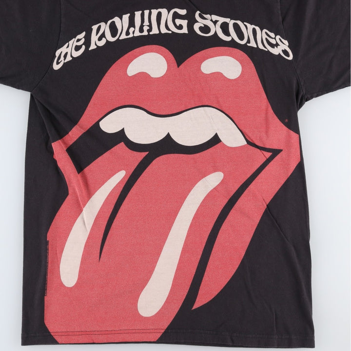 BAY ISLAND The Rolling Stones Band T-shirt (Men's size L equivalent) cotton black type Vintage Second Hand