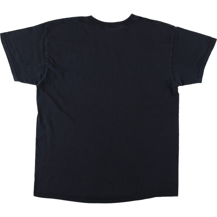 Thrasher Fire Pattern Logo Print T-Shirt, Men's Size L (approx.) cotton black type Vintage Second Hand