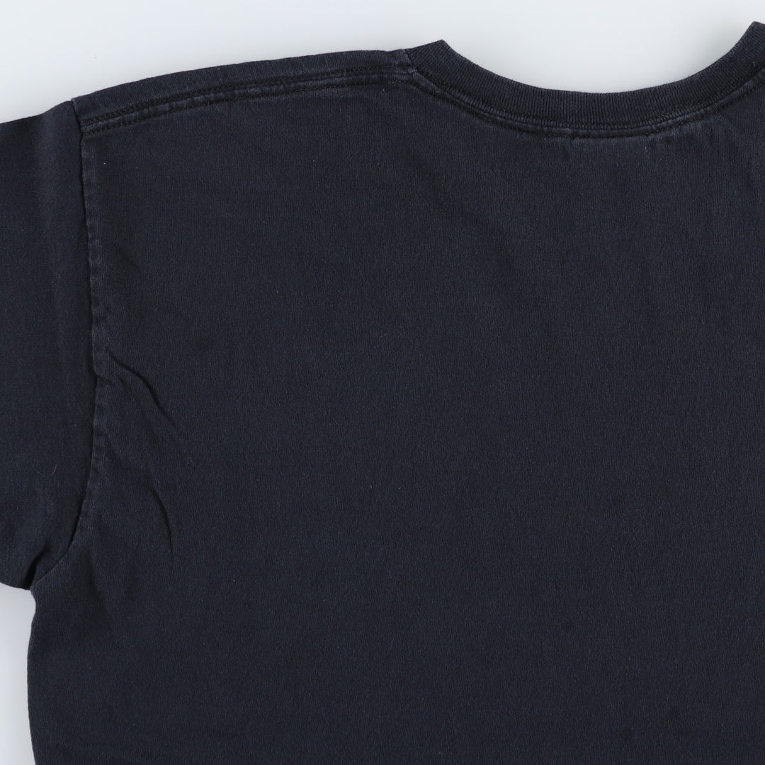 Thrasher Fire Pattern Logo Print T-Shirt, Men's Size L (approx.) cotton black type Vintage Second Hand