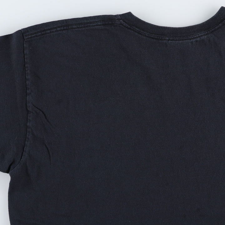 Thrasher Fire Pattern Logo Print T-Shirt, Men's Size L (approx.) cotton black type Vintage Second Hand