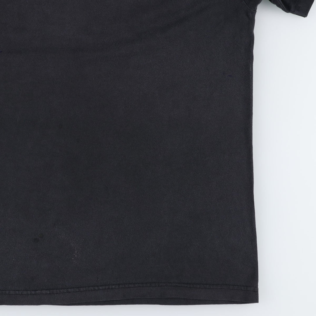 SANTA CRUZ Surf Skate T-shirt Men's XL size cotton black type Vintage Second Hand