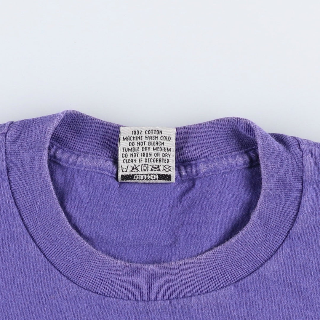 90'S Ocean Pacific surf/skate t-shirt, made in USA, men's size L (approx.) cotton Purple type blue-purple Vintage Second Hand