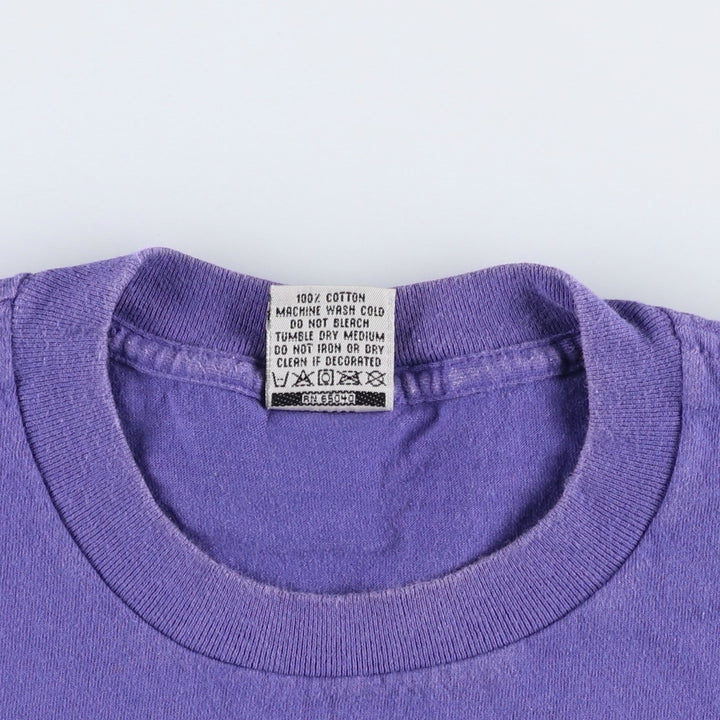 90'S Ocean Pacific surf/skate t-shirt, made in USA, men's size L (approx.) cotton Purple type blue-purple Vintage Second Hand