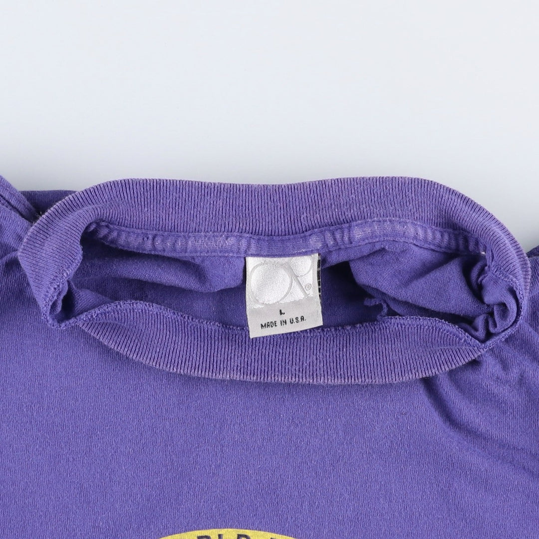 90'S Ocean Pacific surf/skate t-shirt, made in USA, men's size L (approx.) cotton Purple type blue-purple Vintage Second Hand