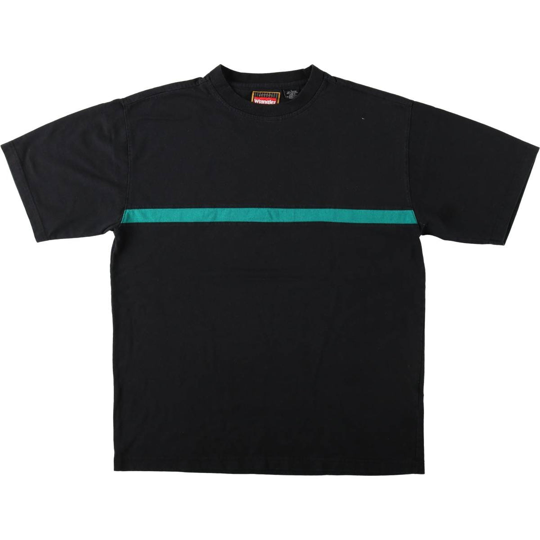 90s-00'S Wrangler HERO Short-Sleeve T-Shirt, Men's Size L (approx.) cotton black type Vintage Second Hand