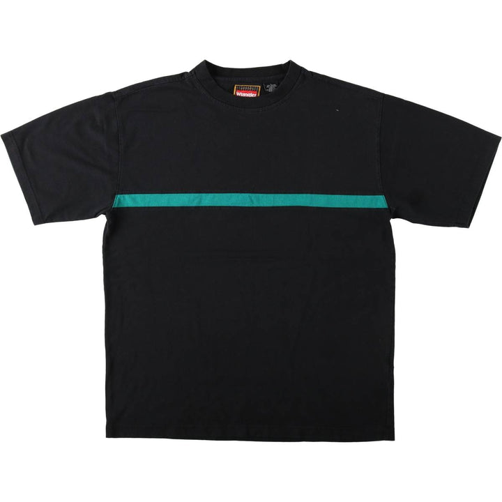 90s-00'S Wrangler HERO Short-Sleeve T-Shirt, Men's Size L (approx.) cotton black type Vintage Second Hand