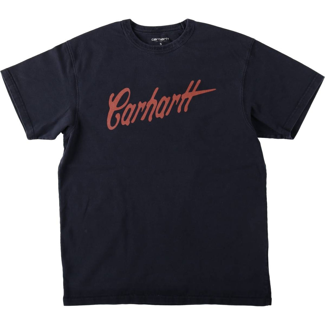 Carhartt Short-Sleeve Logo T-Shirt, Men's Size S (approx.) cotton black type Vintage Second Hand