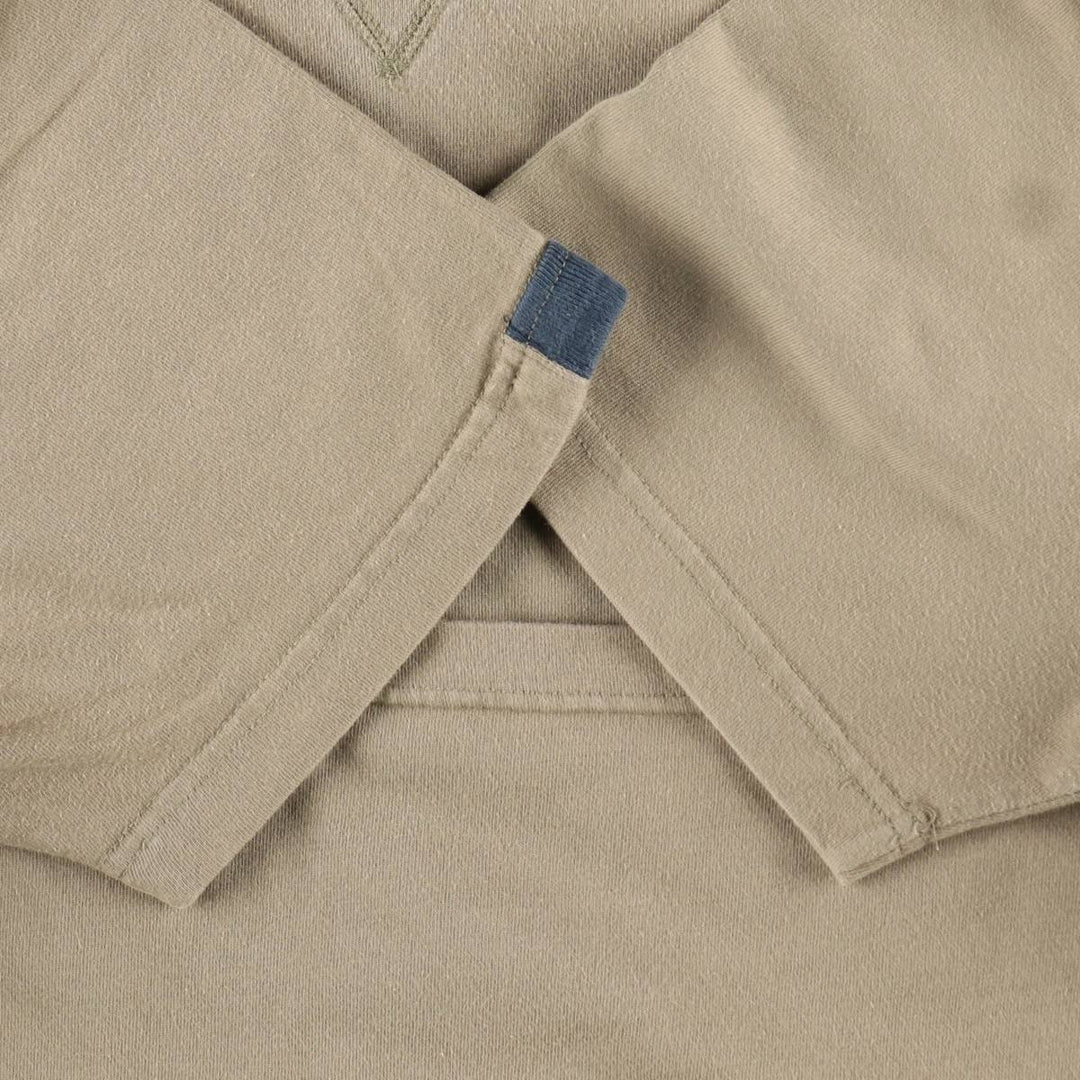 2000'S Eddie Bauer Short-Sleeve Logo T-Shirt, Men's Size L (approx.) cotton Khaki type beige Vintage Second Hand