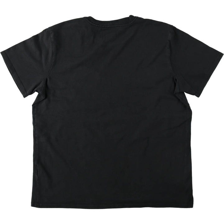 Carhartt ORIGINAL FIT short sleeve logo T-shirt, men's XL size cotton black type Vintage Second Hand