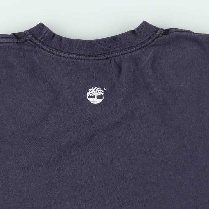 90s-00'S Timberland Short-Sleeve Logo T-Shirt, Men's Size M (Equivalent), Vintage cotton navy blue type Vintage Second Hand