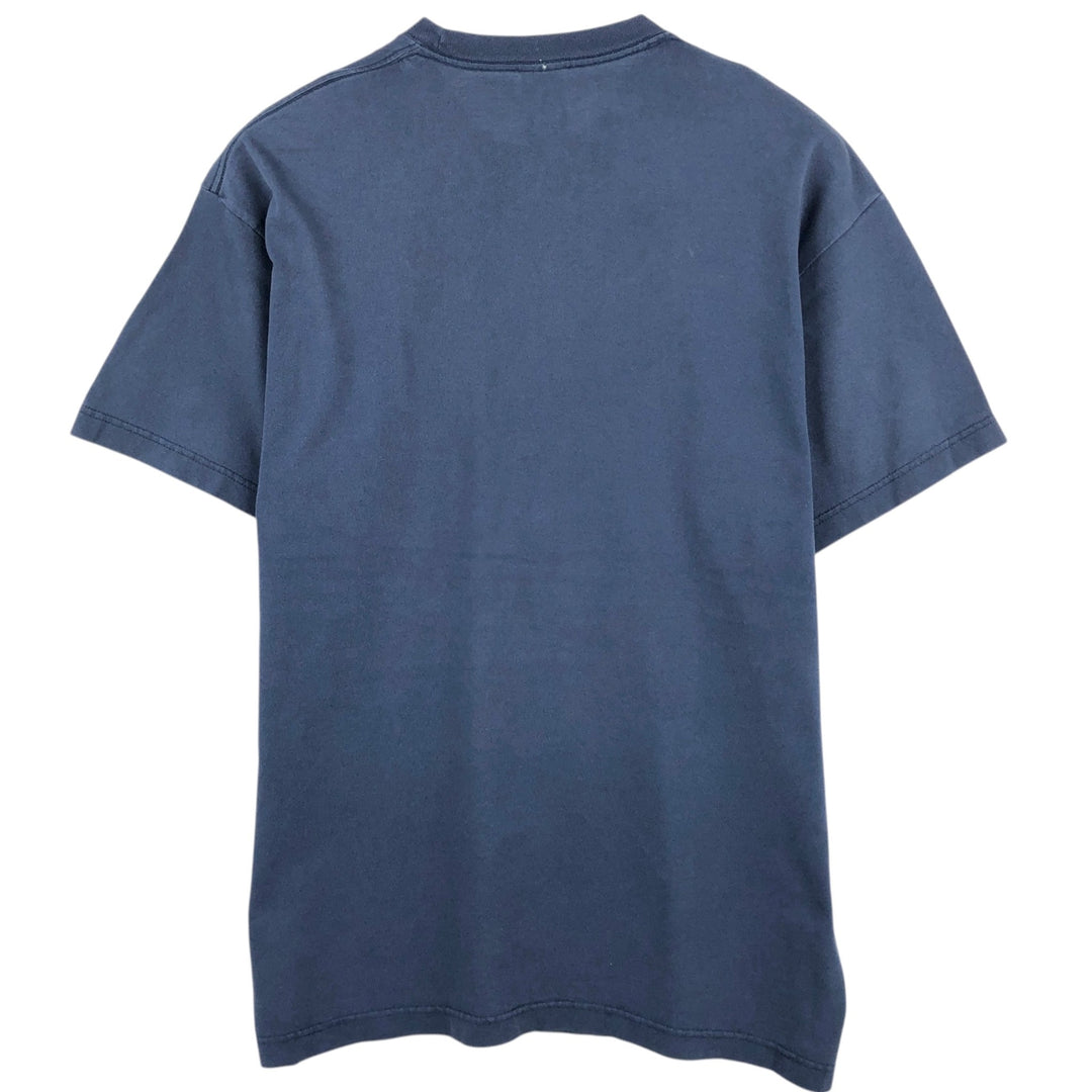 Dickies Short Sleeve One Point Logo Pocket T-Shirt Men's XL cotton navy blue type Vintage Second Hand
