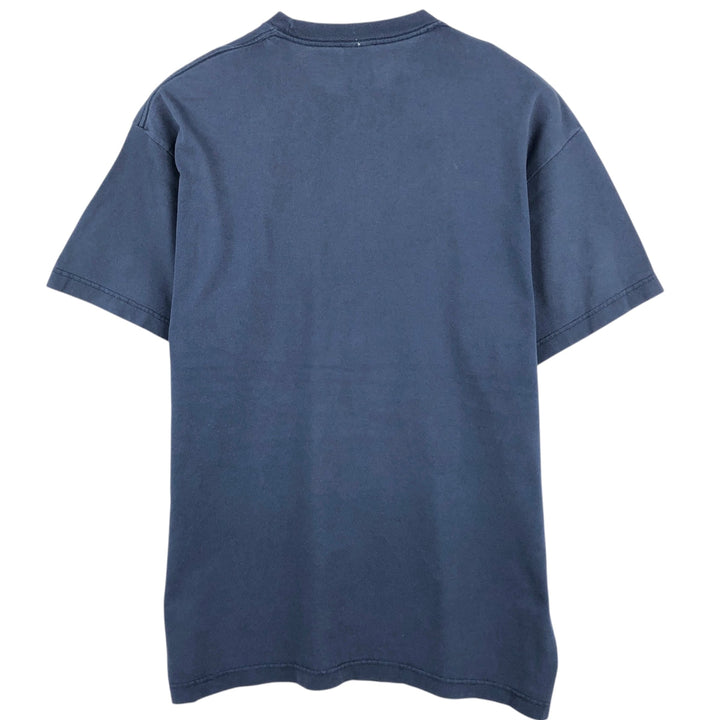 Dickies Short Sleeve One Point Logo Pocket T-Shirt Men's XL cotton navy blue type Vintage Second Hand