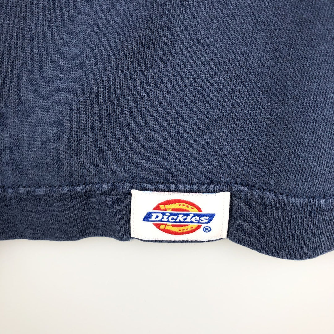 Dickies Short Sleeve One Point Logo Pocket T-Shirt Men's XL cotton navy blue type Vintage Second Hand
