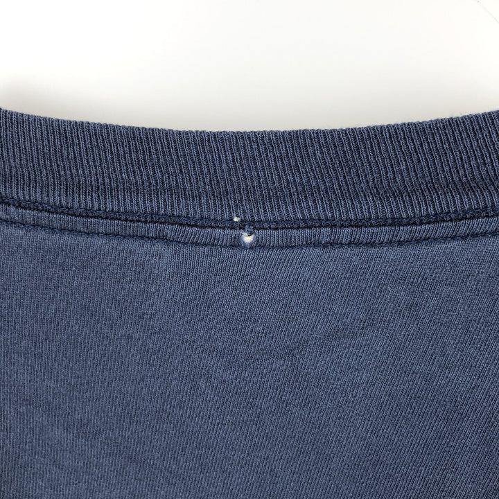 Dickies Short Sleeve One Point Logo Pocket T-Shirt Men's XL cotton navy blue type Vintage Second Hand