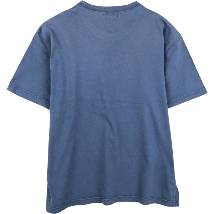 90s-00'S Eddie Bauer plain t-shirt, men's size L equivalent, vintage. cotton Navy blue Vintage Second Hand