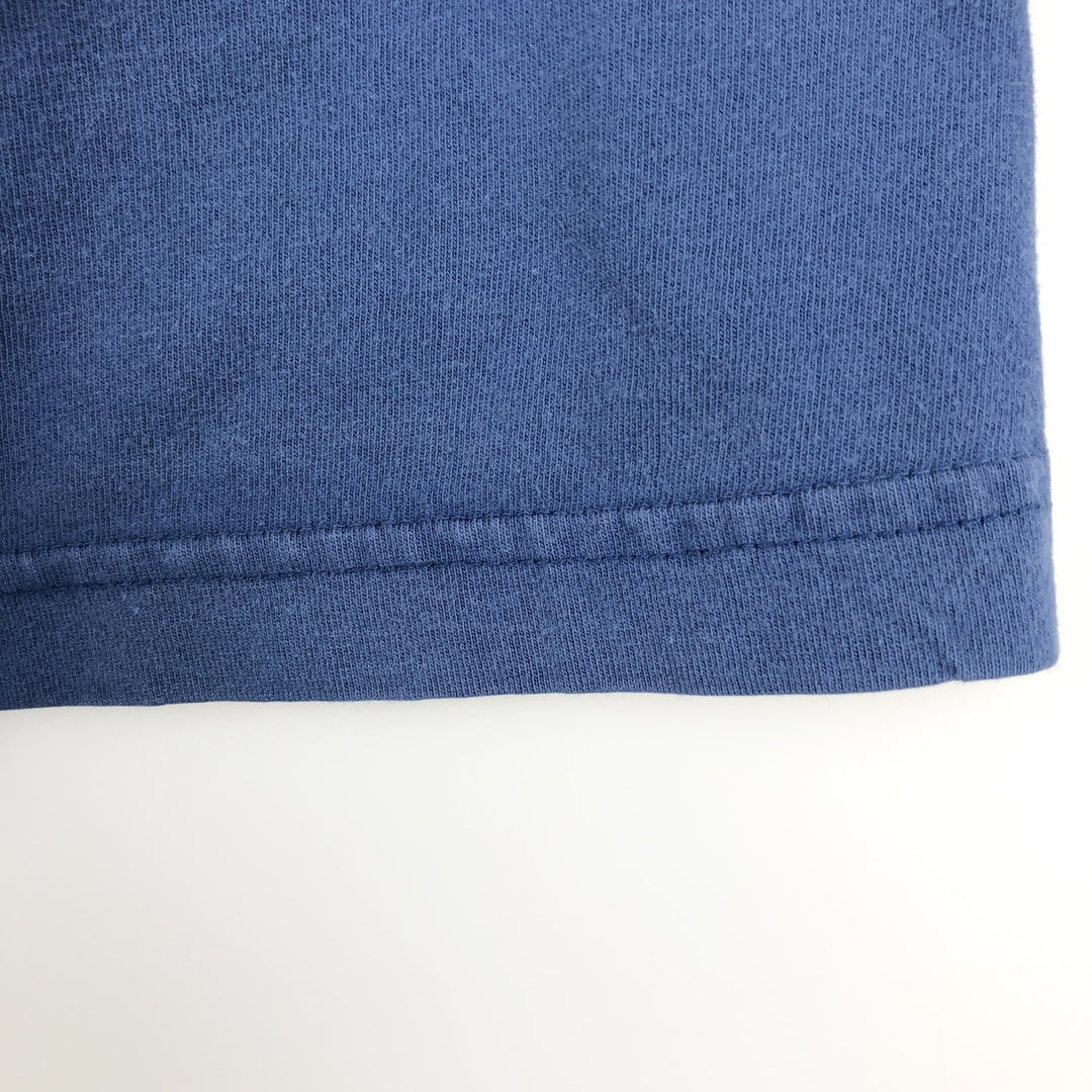 90s-00'S Eddie Bauer plain t-shirt, men's size L equivalent, vintage. cotton Navy blue Vintage Second Hand