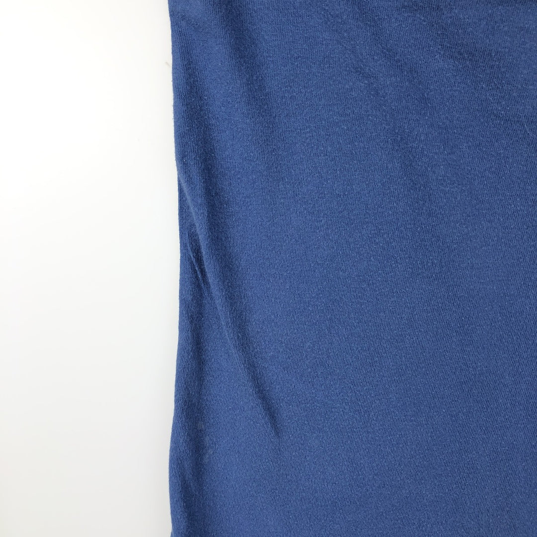 90s-00'S Eddie Bauer plain t-shirt, men's size L equivalent, vintage. cotton Navy blue Vintage Second Hand