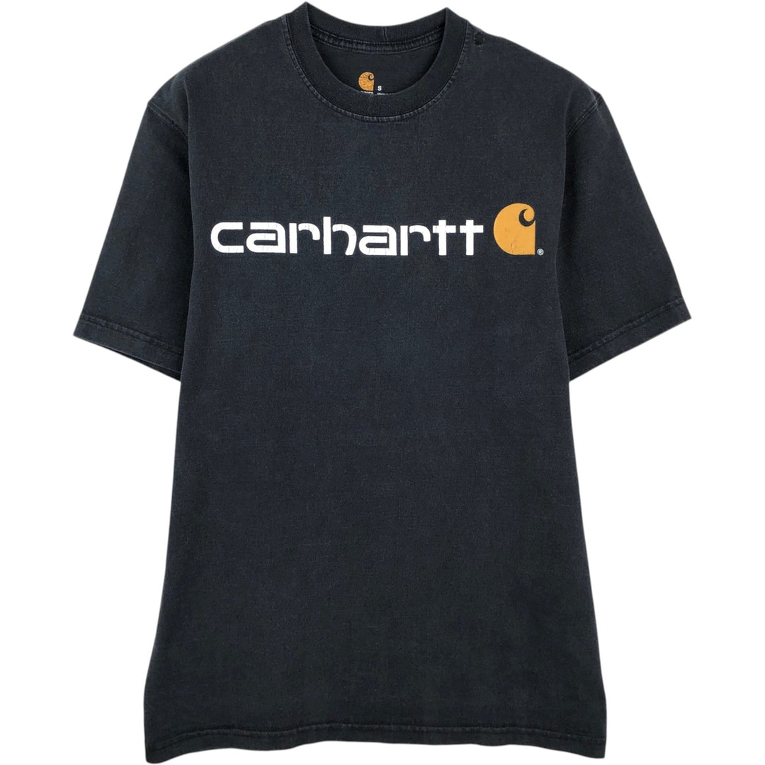 Carhartt ORIGINAL FIT Short-Sleeve Logo T-Shirt, Men's Size S (approx.) cotton black type Vintage Second Hand