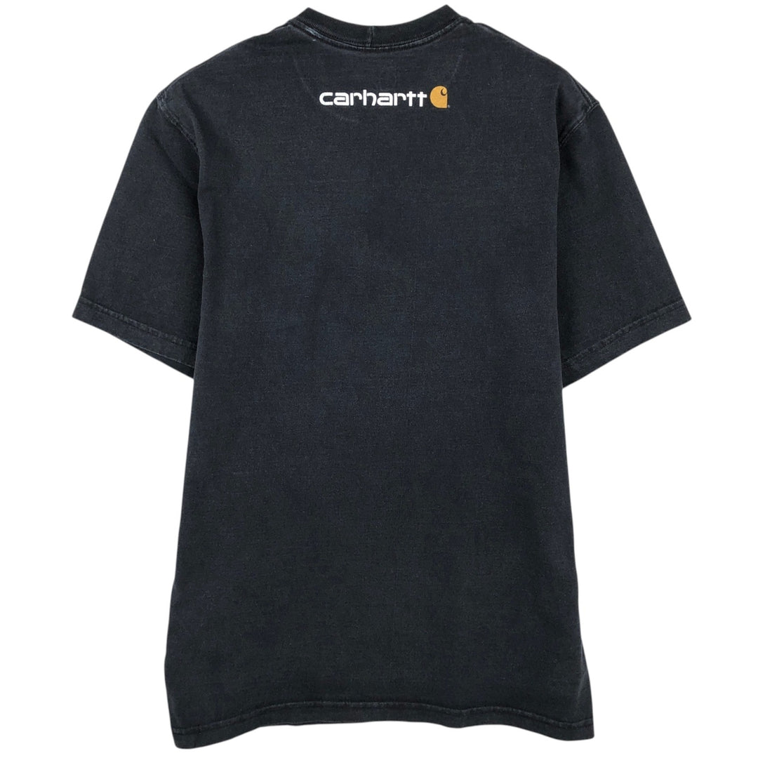Carhartt ORIGINAL FIT Short-Sleeve Logo T-Shirt, Men's Size S (approx.) cotton black type Vintage Second Hand