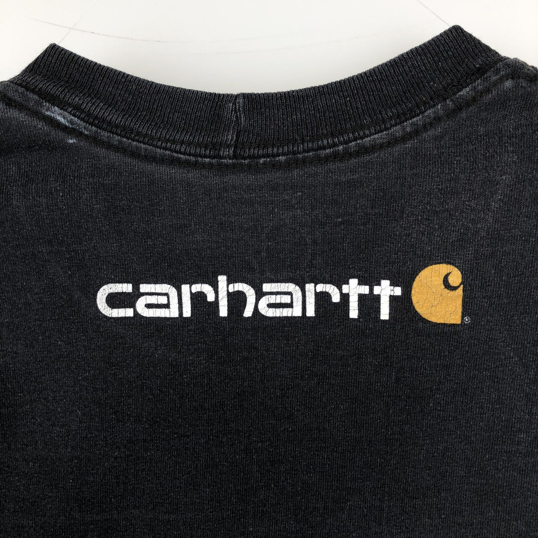 Carhartt ORIGINAL FIT Short-Sleeve Logo T-Shirt, Men's Size S (approx.) cotton black type Vintage Second Hand