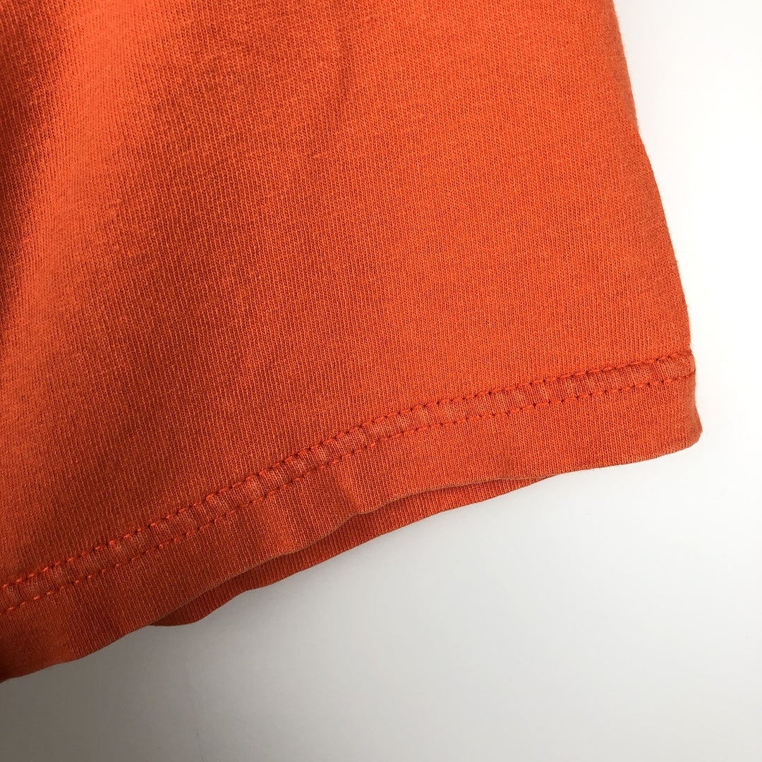 Dickies Short-Sleeve T-Shirt with One-Point Logo Pocket, Made in USA, Men's Size XL (approx.) cotton orange type Vintage Second Hand