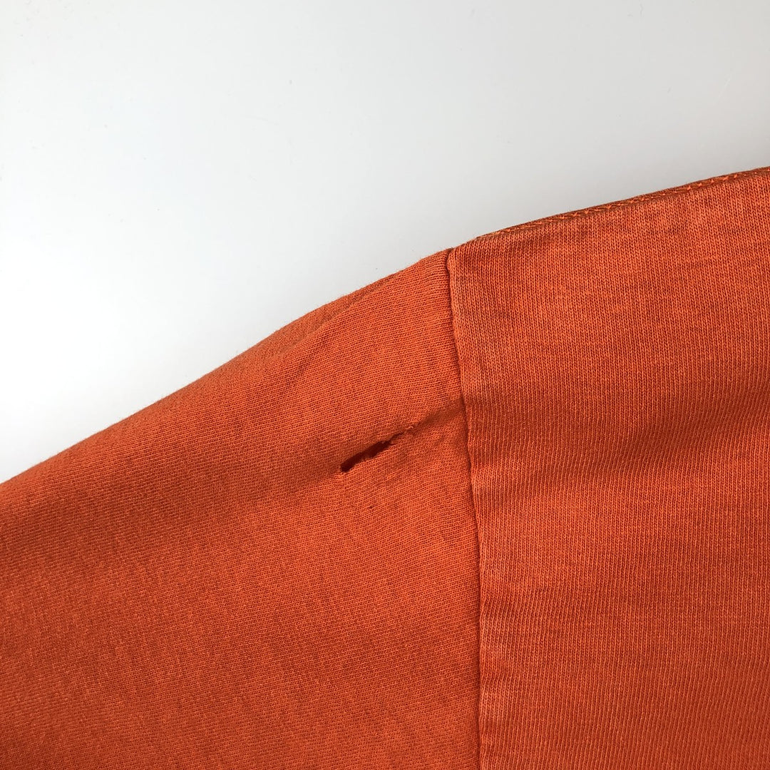 Dickies Short-Sleeve T-Shirt with One-Point Logo Pocket, Made in USA, Men's Size XL (approx.) cotton orange type Vintage Second Hand