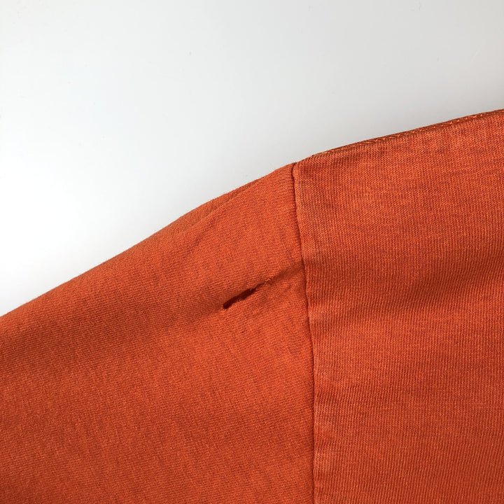 Dickies Short-Sleeve T-Shirt with One-Point Logo Pocket, Made in USA, Men's Size XL (approx.) cotton orange type Vintage Second Hand