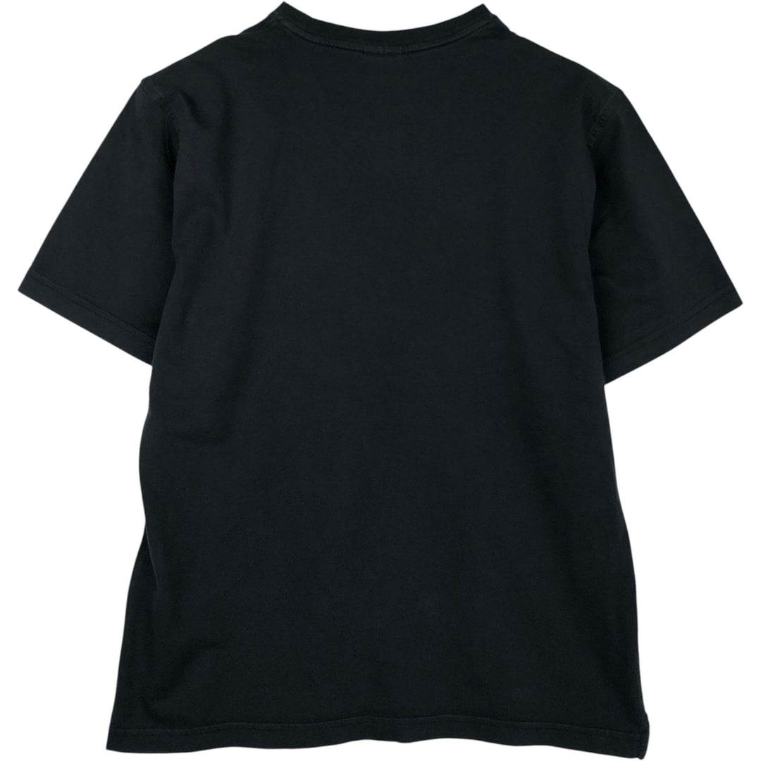 Brooks Brothers 1818 Short-Sleeve T-Shirt with One-Point Logo, Men's Size M (approx.) cotton black type Vintage Second Hand