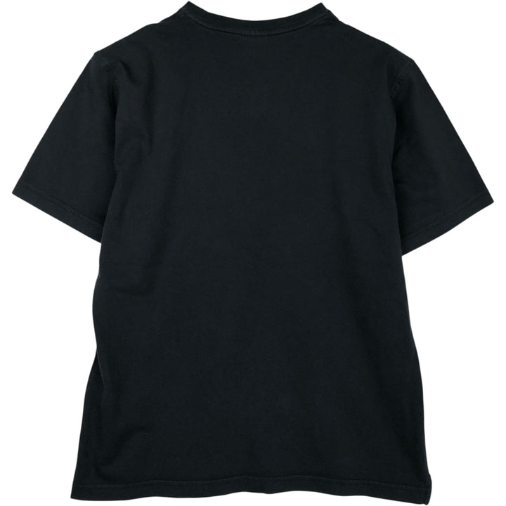 Brooks Brothers 1818 Short-Sleeve T-Shirt with One-Point Logo, Men's Size M (approx.) cotton black type Vintage Second Hand