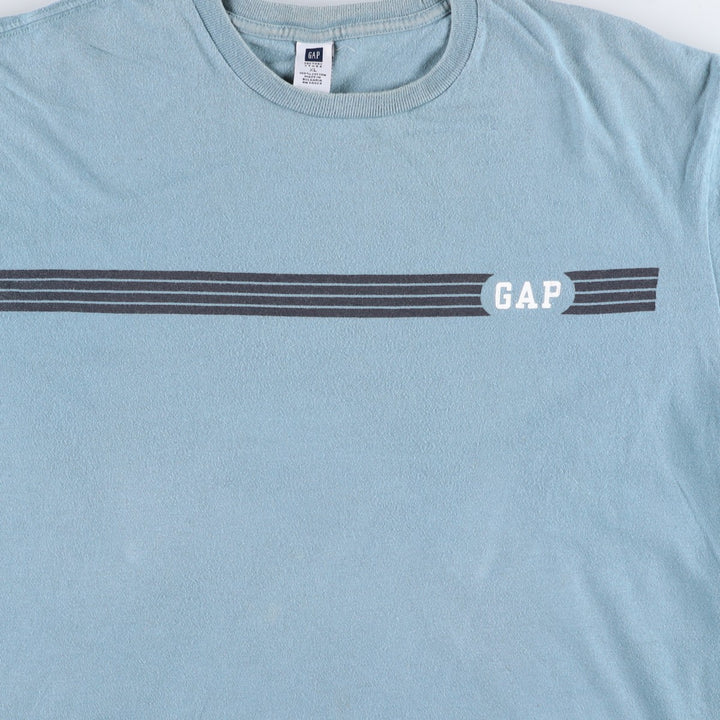 90'S GAP Short-Sleeve Logo T-Shirt, Men's Size XL (Equivalent), Vintage cotton Blue type light blue Vintage Second Hand
