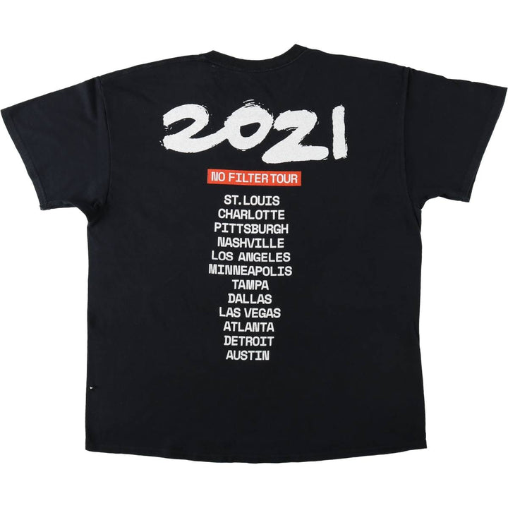 The Rolling Stones Band T-shirt, Men's XL cotton black type Vintage Second Hand